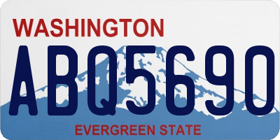 WA license plate ABQ5690