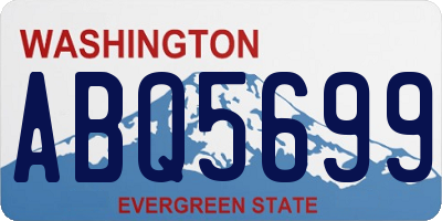 WA license plate ABQ5699