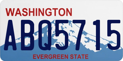 WA license plate ABQ5715