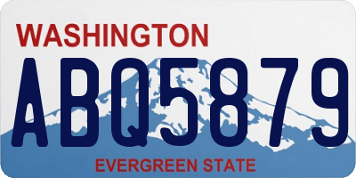 WA license plate ABQ5879