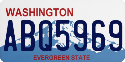 WA license plate ABQ5969