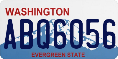 WA license plate ABQ6056