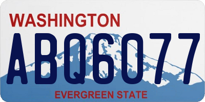 WA license plate ABQ6077