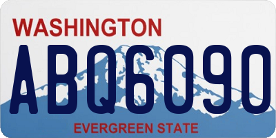 WA license plate ABQ6090