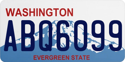 WA license plate ABQ6099