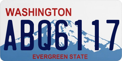 WA license plate ABQ6117