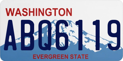WA license plate ABQ6119