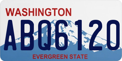 WA license plate ABQ6120
