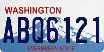 WA license plate ABQ6121
