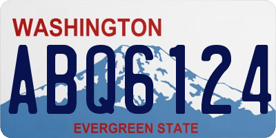 WA license plate ABQ6124