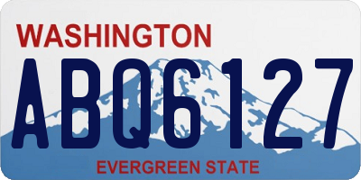 WA license plate ABQ6127