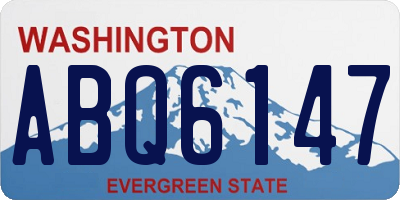 WA license plate ABQ6147