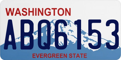 WA license plate ABQ6153