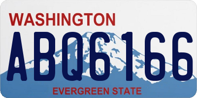WA license plate ABQ6166