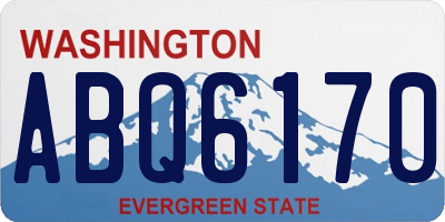 WA license plate ABQ6170
