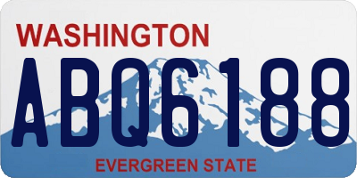WA license plate ABQ6188