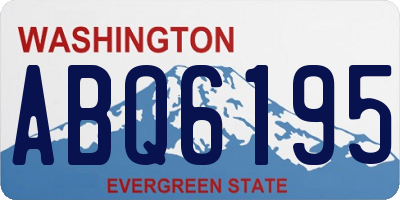 WA license plate ABQ6195