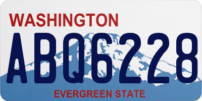WA license plate ABQ6228