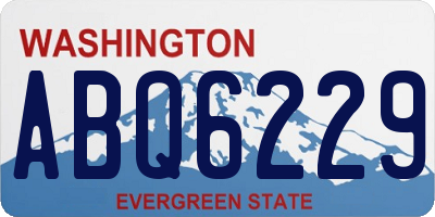 WA license plate ABQ6229