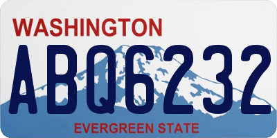 WA license plate ABQ6232