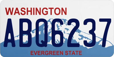 WA license plate ABQ6237