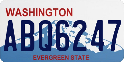 WA license plate ABQ6247