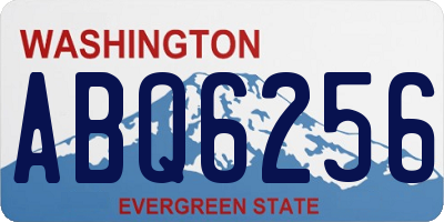 WA license plate ABQ6256