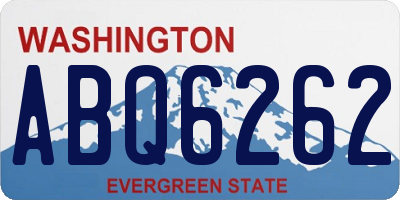 WA license plate ABQ6262
