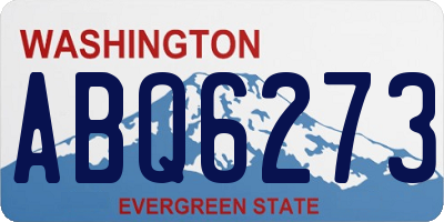 WA license plate ABQ6273