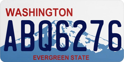 WA license plate ABQ6276