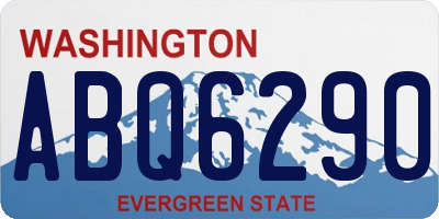 WA license plate ABQ6290
