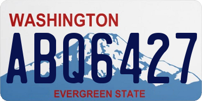 WA license plate ABQ6427