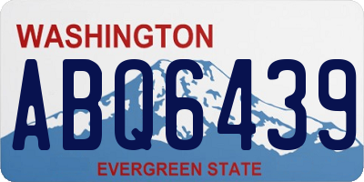 WA license plate ABQ6439