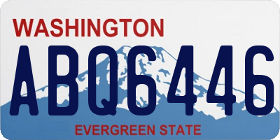 WA license plate ABQ6446