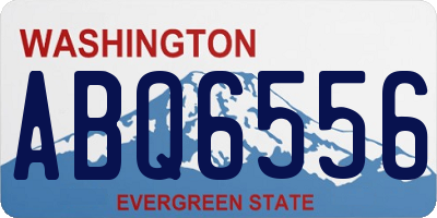 WA license plate ABQ6556