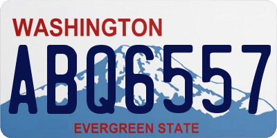 WA license plate ABQ6557