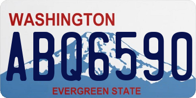WA license plate ABQ6590