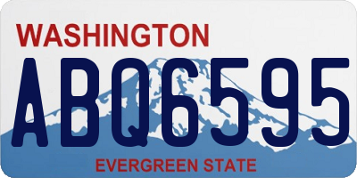 WA license plate ABQ6595