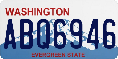 WA license plate ABQ6946