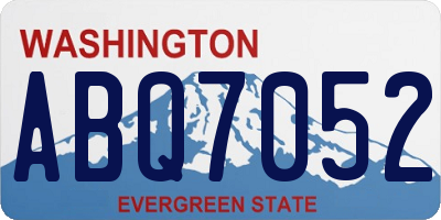 WA license plate ABQ7052