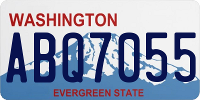 WA license plate ABQ7055