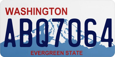 WA license plate ABQ7064