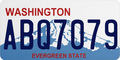WA license plate ABQ7079