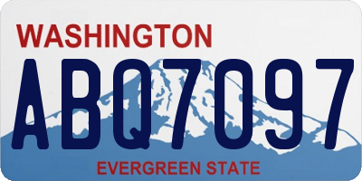 WA license plate ABQ7097