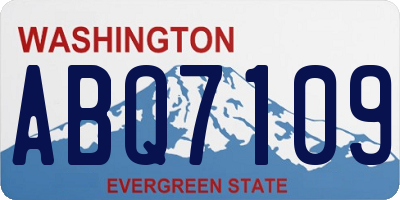 WA license plate ABQ7109