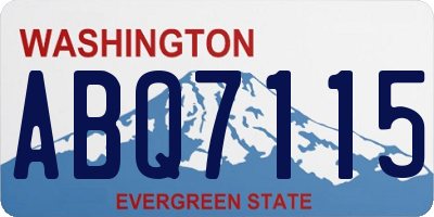 WA license plate ABQ7115