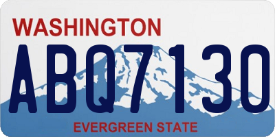 WA license plate ABQ7130
