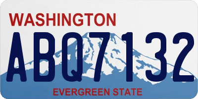 WA license plate ABQ7132