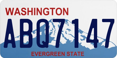 WA license plate ABQ7147