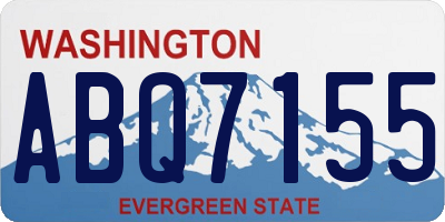WA license plate ABQ7155